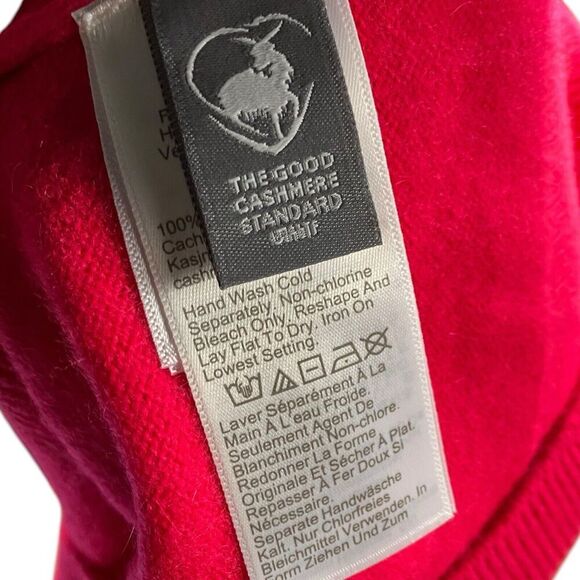 J CREW Sweater Vest WMNS L Hot Pink Cashmere Luxury Soft BS941 Valentines Spring - Picture 6 of 9